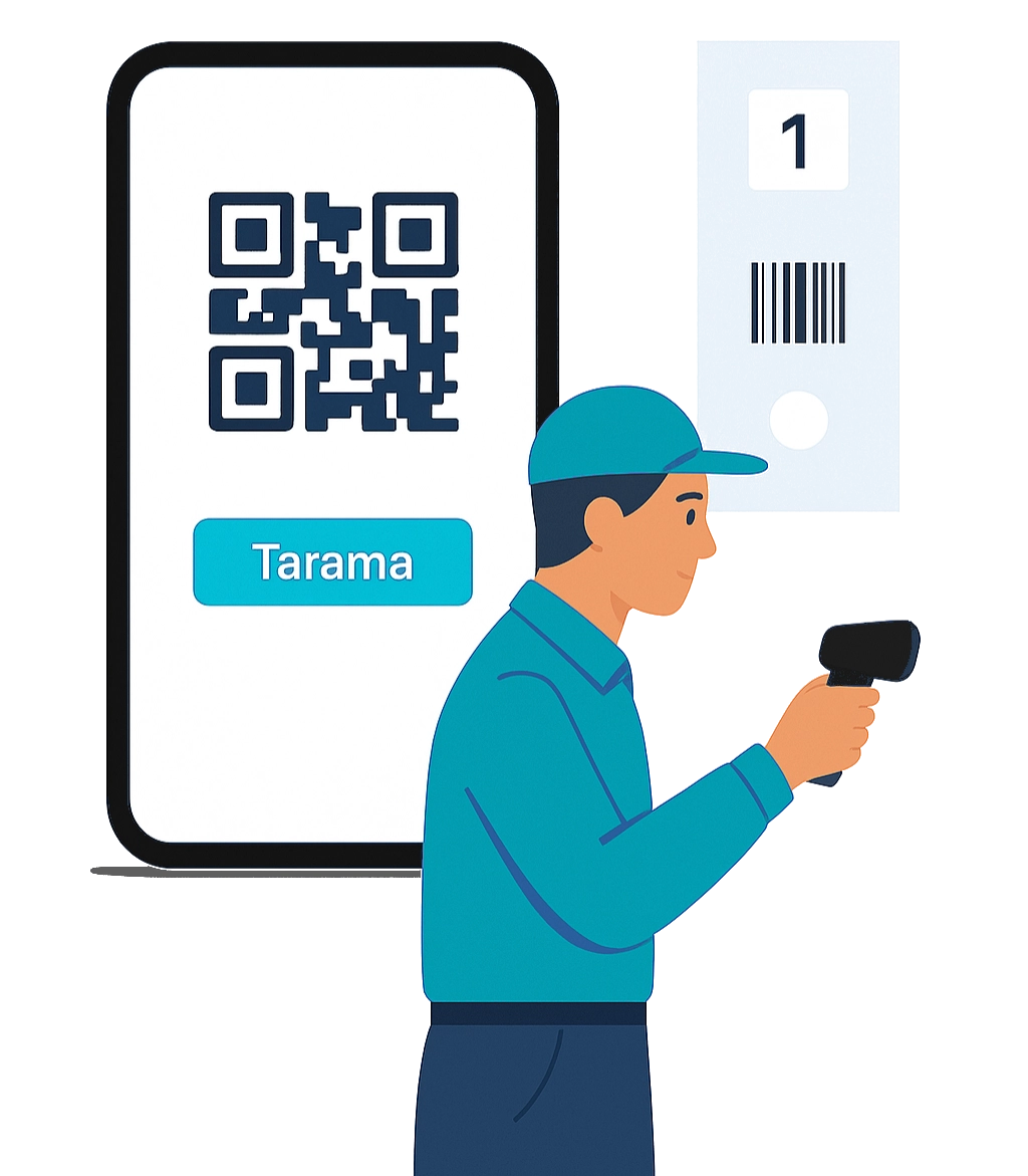 asansör barkod ve qr kod okuma