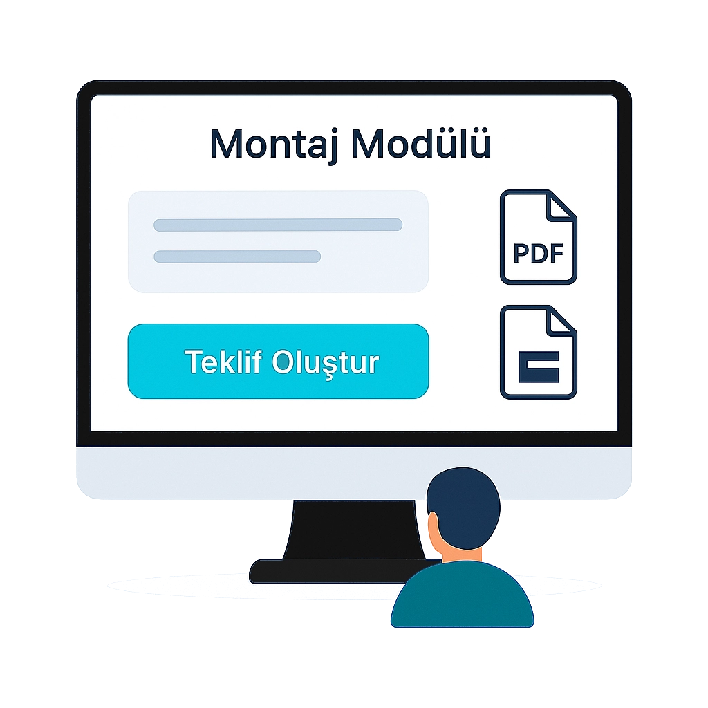 asansör montaj modülü