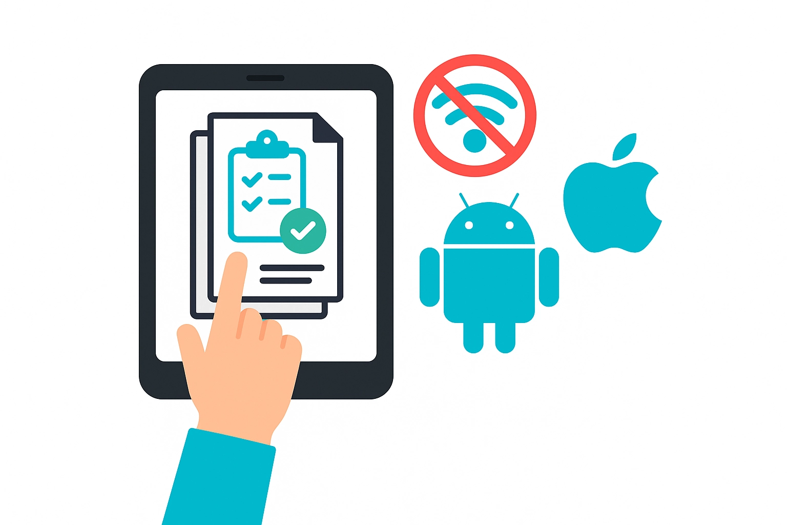 mobil periyodik muayene ve internetsiz kullanim